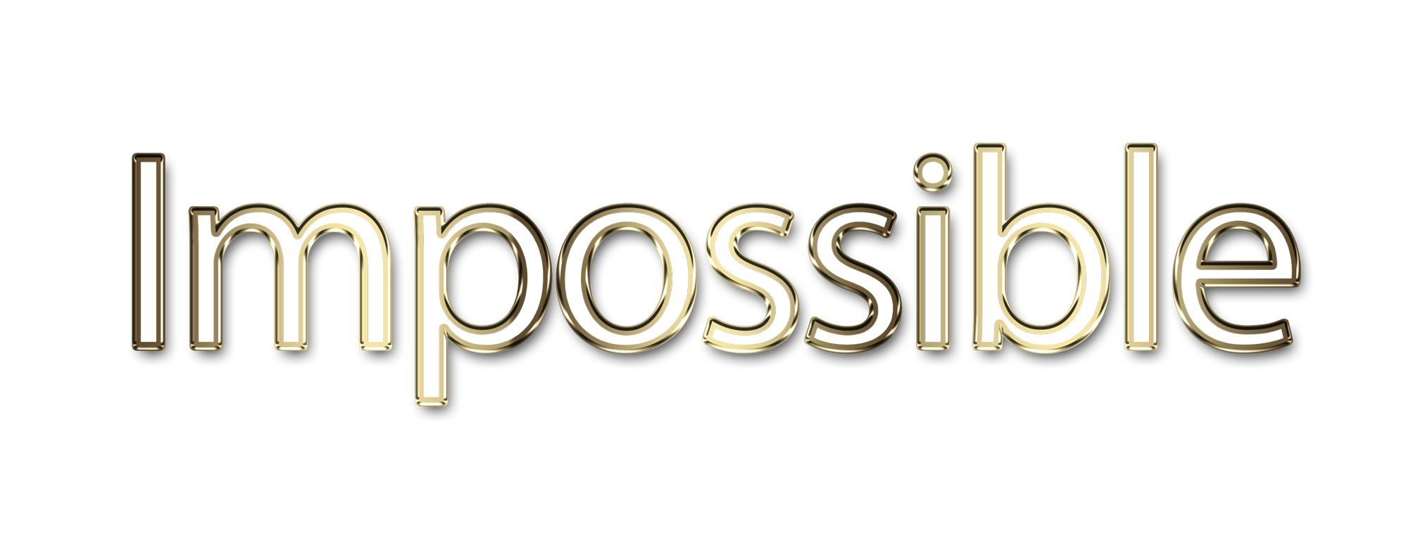 Impossible png, word Impossible png, Impossible word png, Impossible text png, Impossible letters png, Impossible word art typography PNG images, transparent png